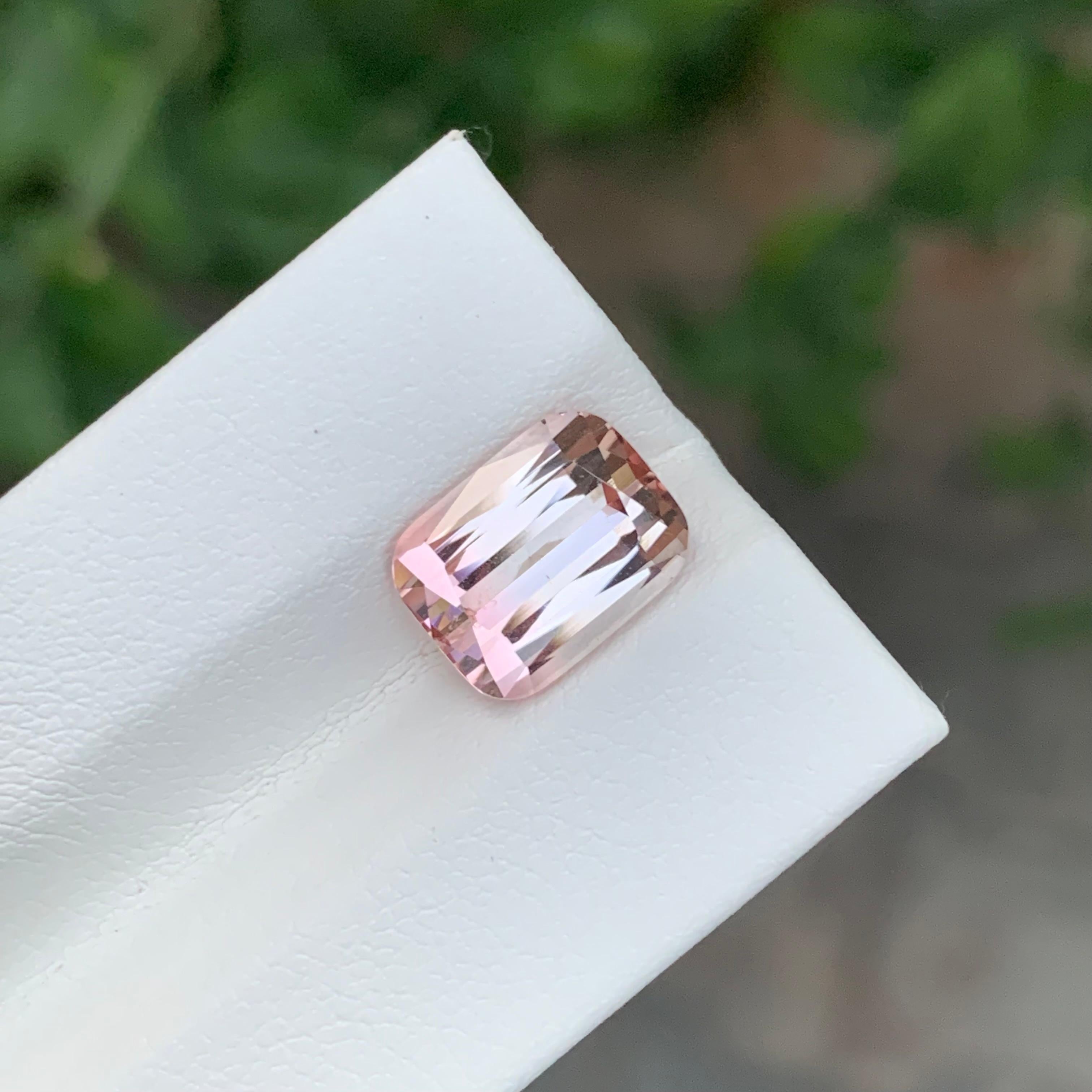 4.10 Carat Natural Loose Bi Colour Tourmaline Cushion Shape Gemstone (pierre précieuse en forme de coussin) Neuf - En vente à Peshawar, PK