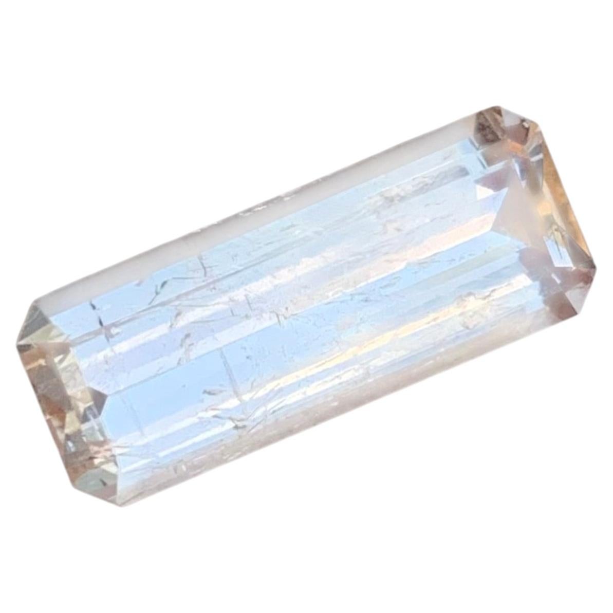 4.10 Carat Natural Loose Imperial Topaz Emerald Shape Gemstone