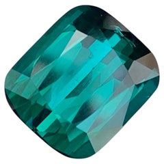 4.10 Carat Natural Loose Lagoon Tourmaline Cushion Cut Gemstone