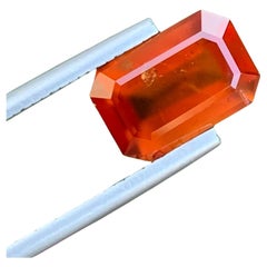 4.10 Carat Natural Loose Smoky Hessonite Garnet Emerald Shape Gem For Jewellery