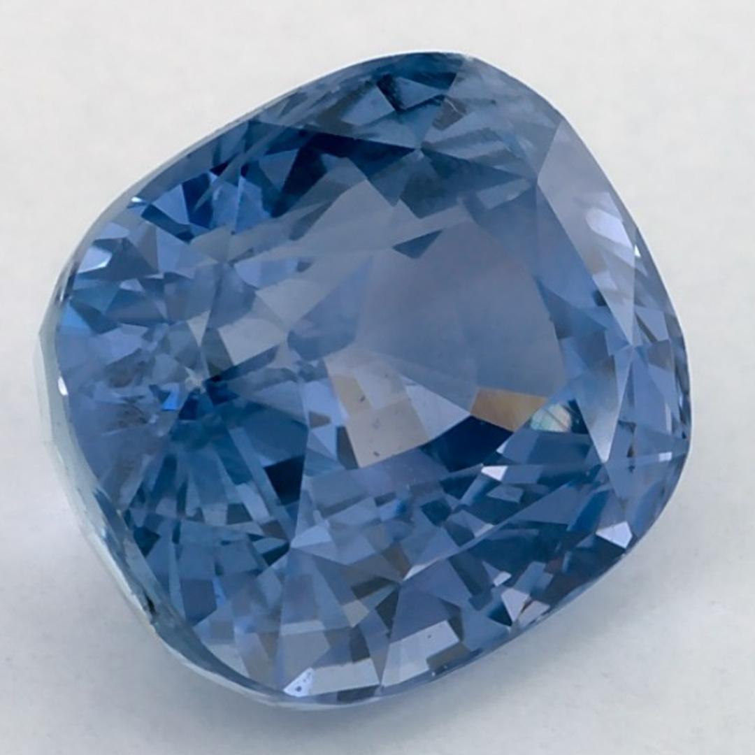 4.10 qt Zafiro Azul Cushion Gema Suelta Corte cojín en venta