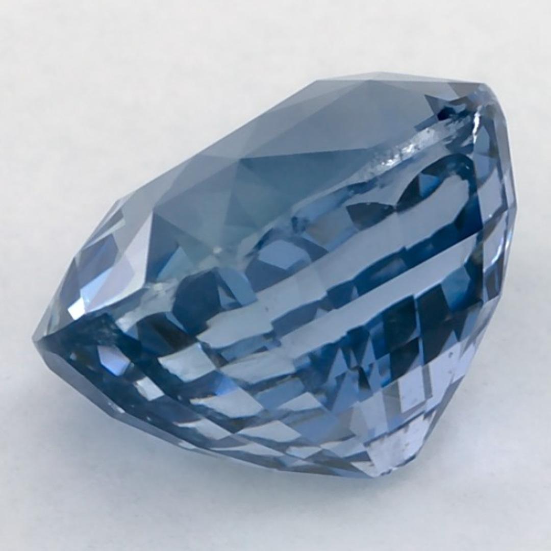 4.10 qt Zafiro Azul Cushion Gema Suelta en venta 3