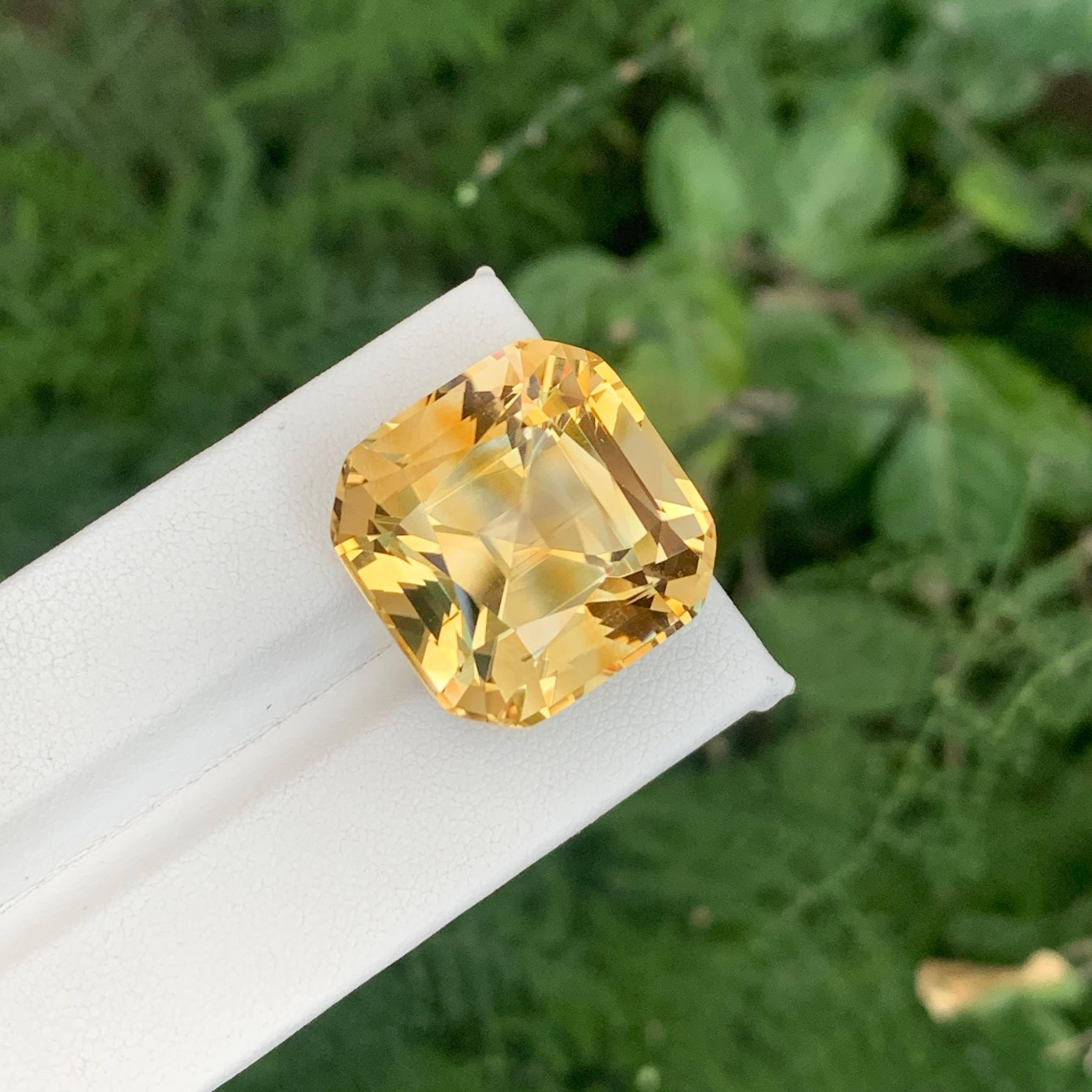 41.00 Carati Nature Sciolto Giallo Oro Citrino Taglio Cuscino Gemma Brasiliana in vendita 4