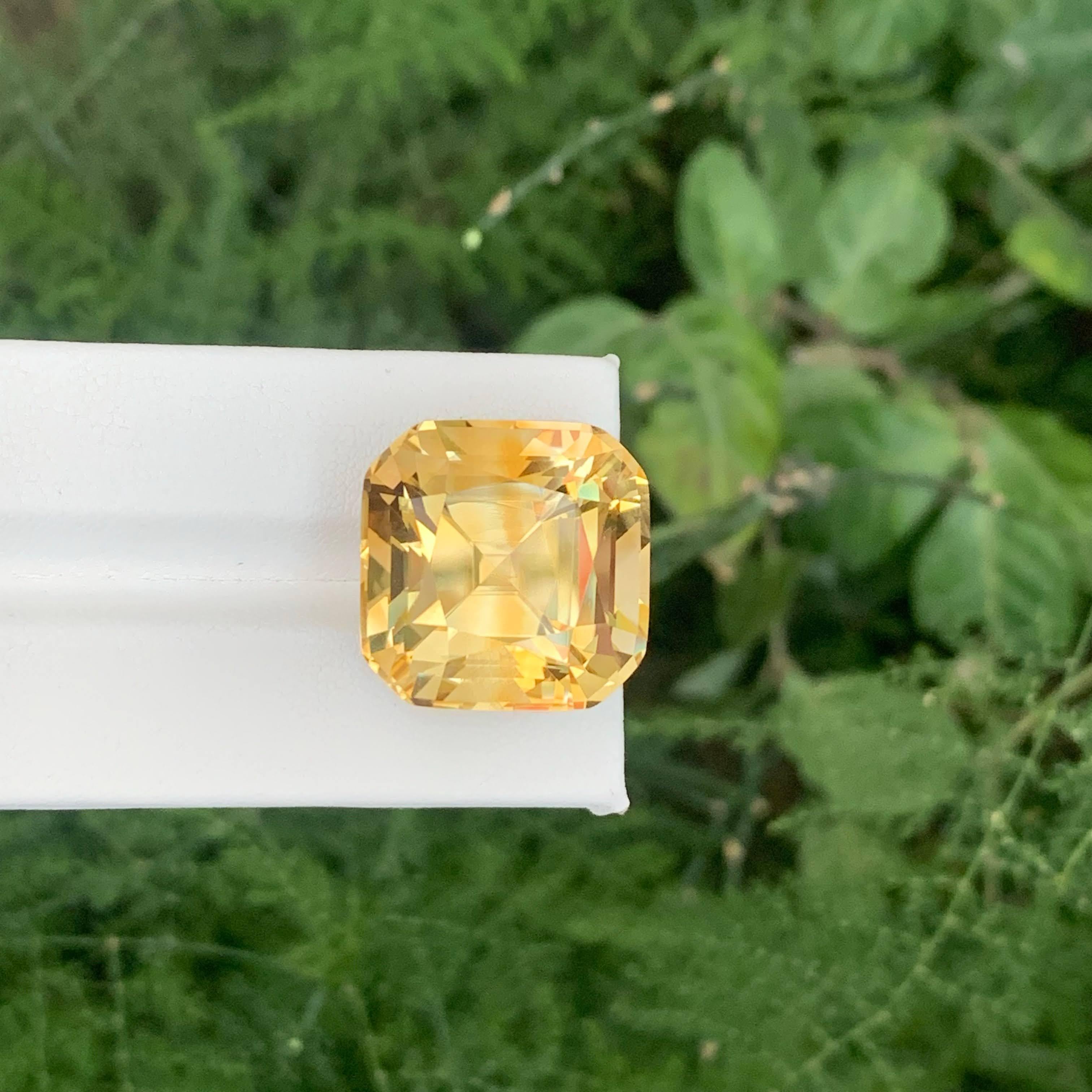 Taglio cuscino 41.00 Carati Nature Sciolto Giallo Oro Citrino Taglio Cuscino Gemma Brasiliana in vendita