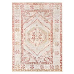 4
10"x6
8" Misty Gray Anatolian Village Design Zero Pile Hand Knotted Wool Rug