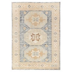 4
10"x7
Ink Black Zero Pile Anatolian Village Design Hand Knotted All Wool Rug