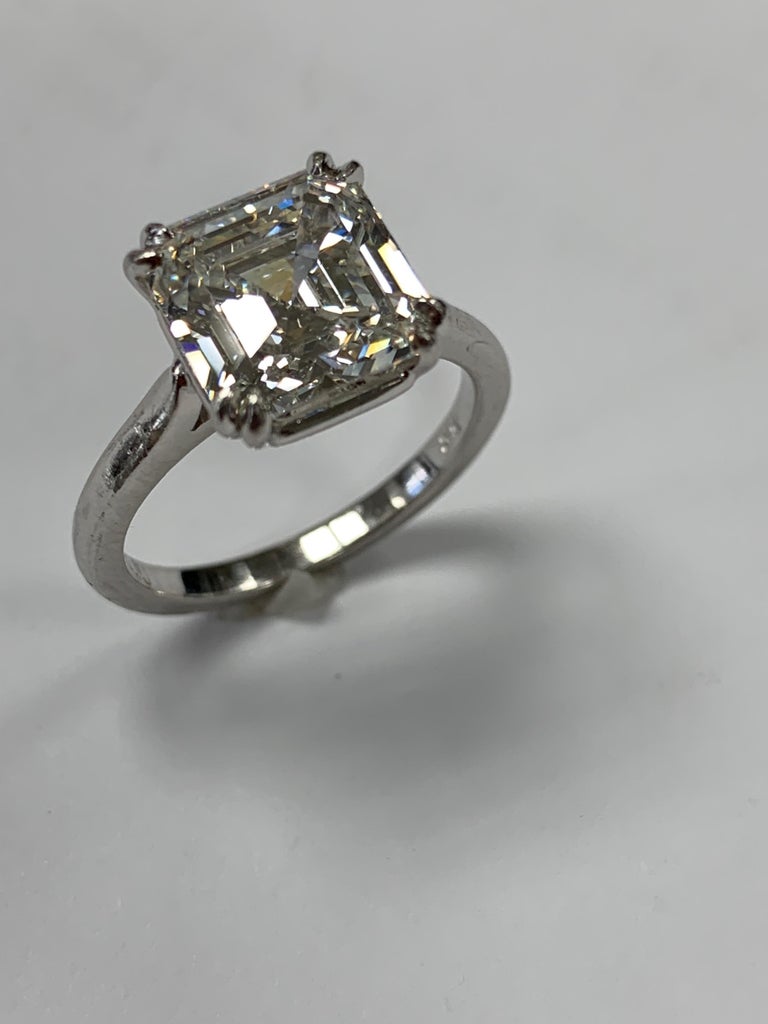 4.11 Asscher Cut Diamond Ring at 1stDibs | 16842207