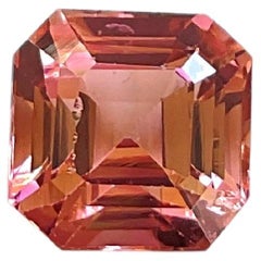 4.11 Carats Pink Peach Top Quality Radiant Cut stone For Jewelry Natural Gem