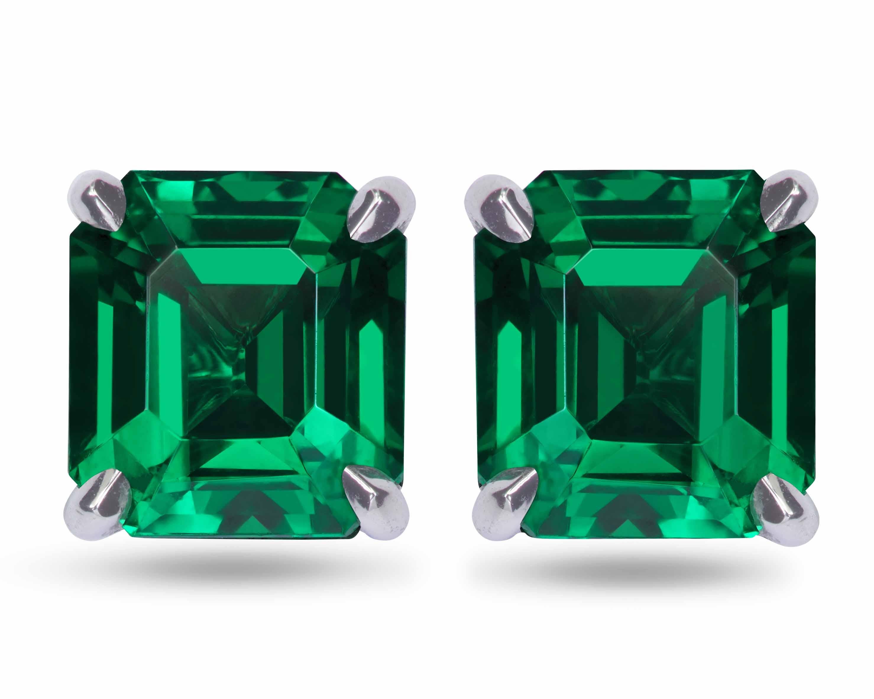 From our one-of-a-kind collection, these Angie Tsavorite & Diamond Earrings are just exquisite! They feature top-quality stones, are fun and sophisticated, and can be worn in multiple ways. 
They feature two almost loop clean Vivid Green Tsavorites