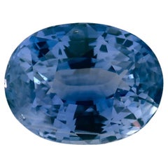 4.12 carati di zaffiro blu ovale sfuso
