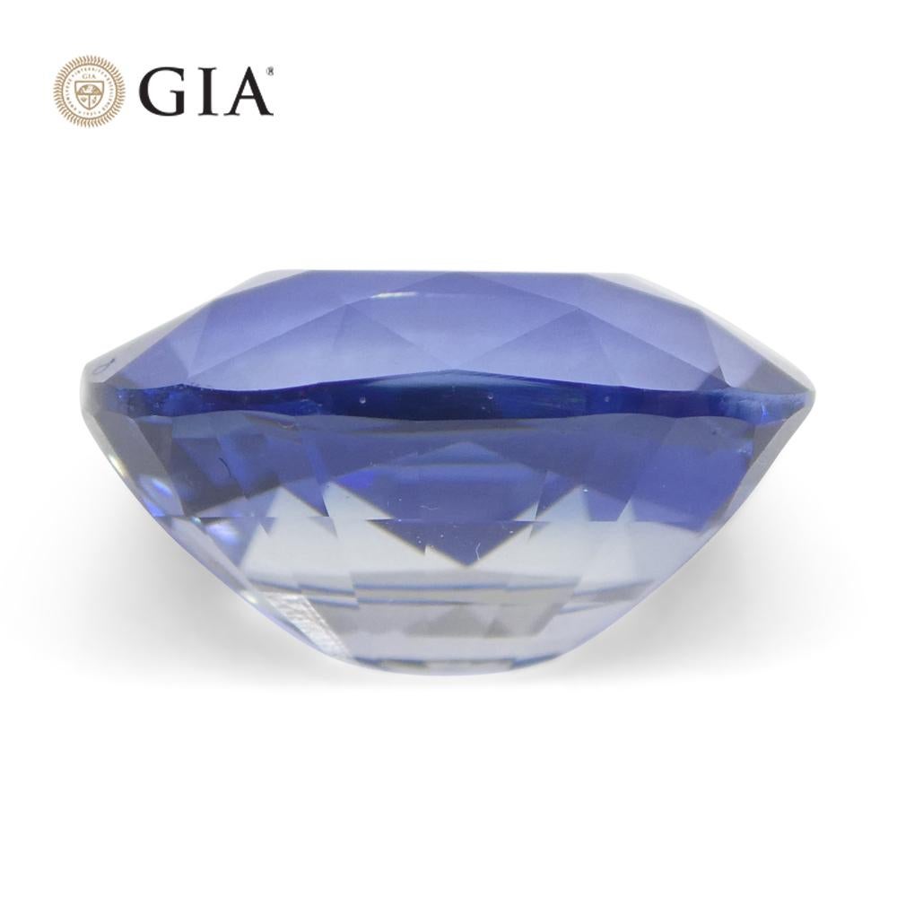 4.12ct Cushion Blue Sapphire GIA Certified Sri Lanka Unheated For Sale 6