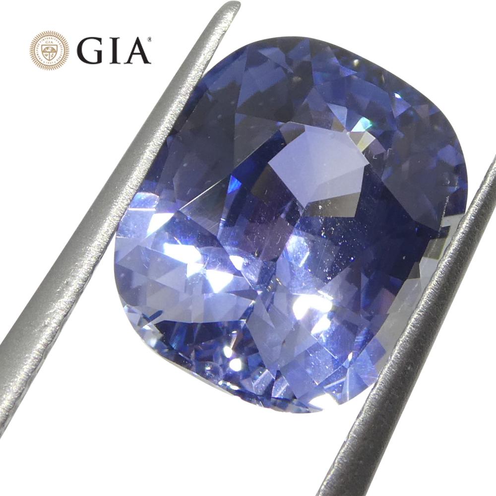 4.12ct Cushion Blue Sapphire GIA Certified Sri Lanka Unheated  In New Condition For Sale In Toronto, Ontario