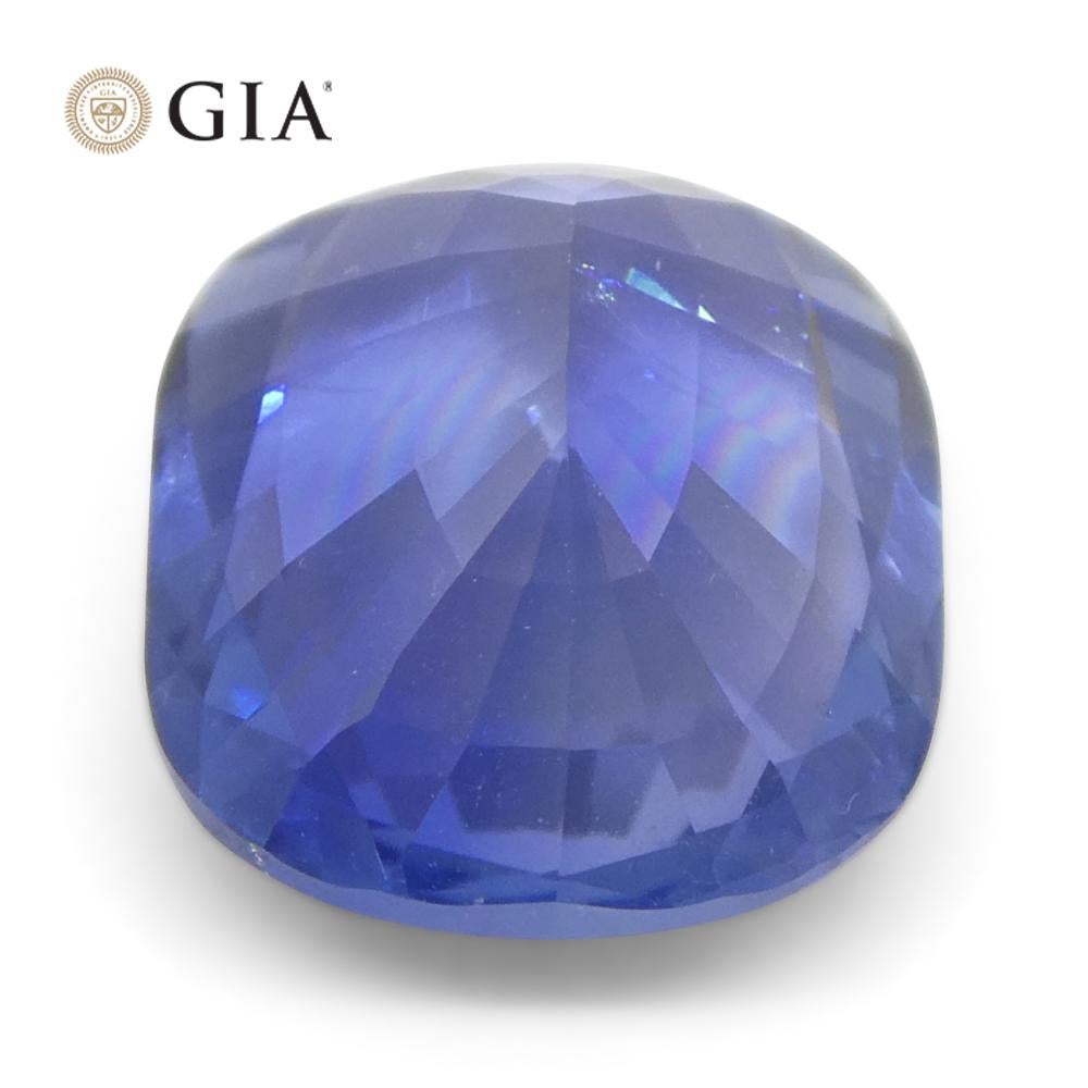 4.12ct Cushion Blue Sapphire GIA Certified Sri Lanka Unheated  For Sale 2