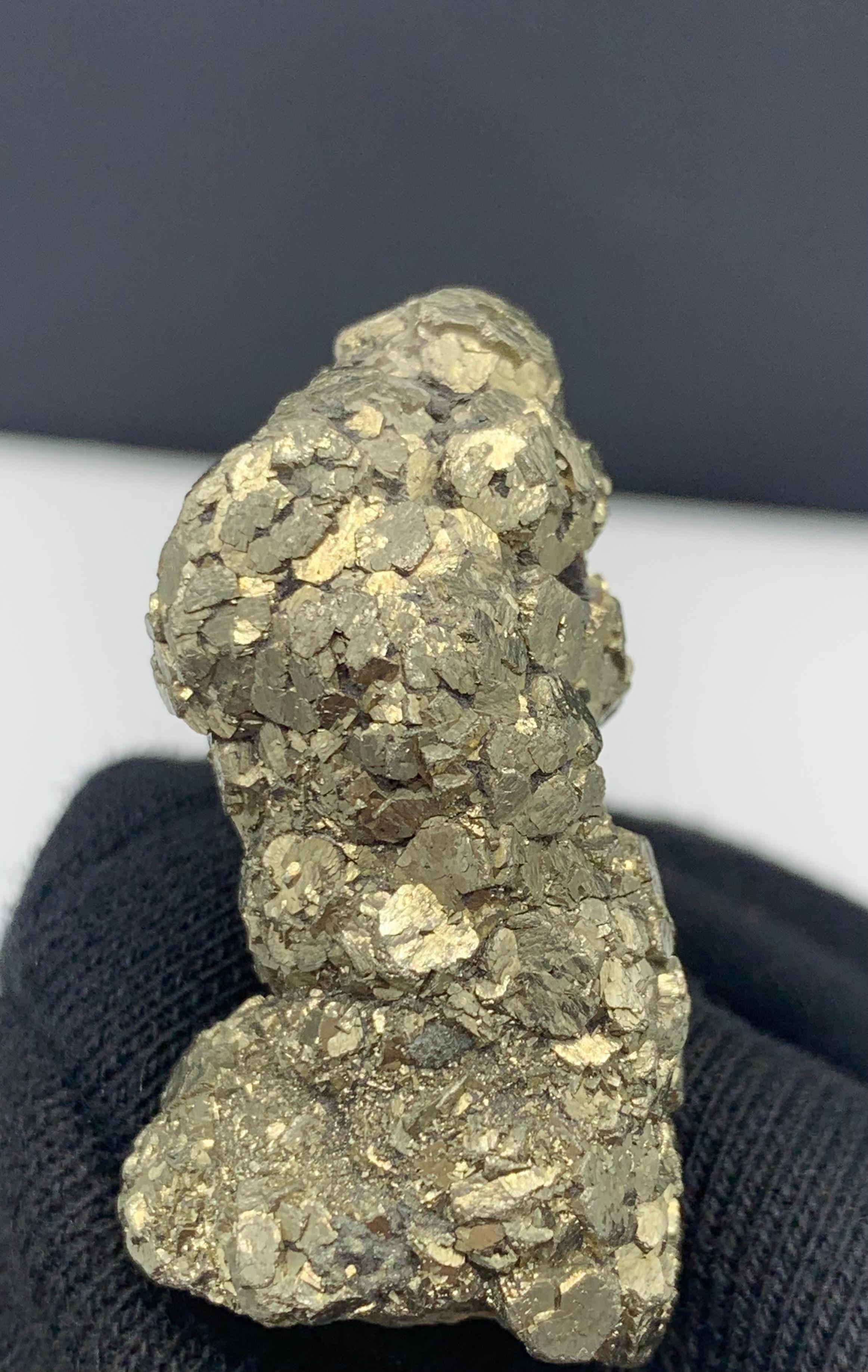 41.32 Gram Amazing Pyrite Specimen From Jowzjan Province, Afghanistan 

Weight: 41.32 Gram
Dimension: 4.4 x 2.3 x 1.9 Cm
Origin: Jowzjan Province, Afghanistan 

Pyrite is found in a wide variety of geological settings, from igneous, sedimentary and