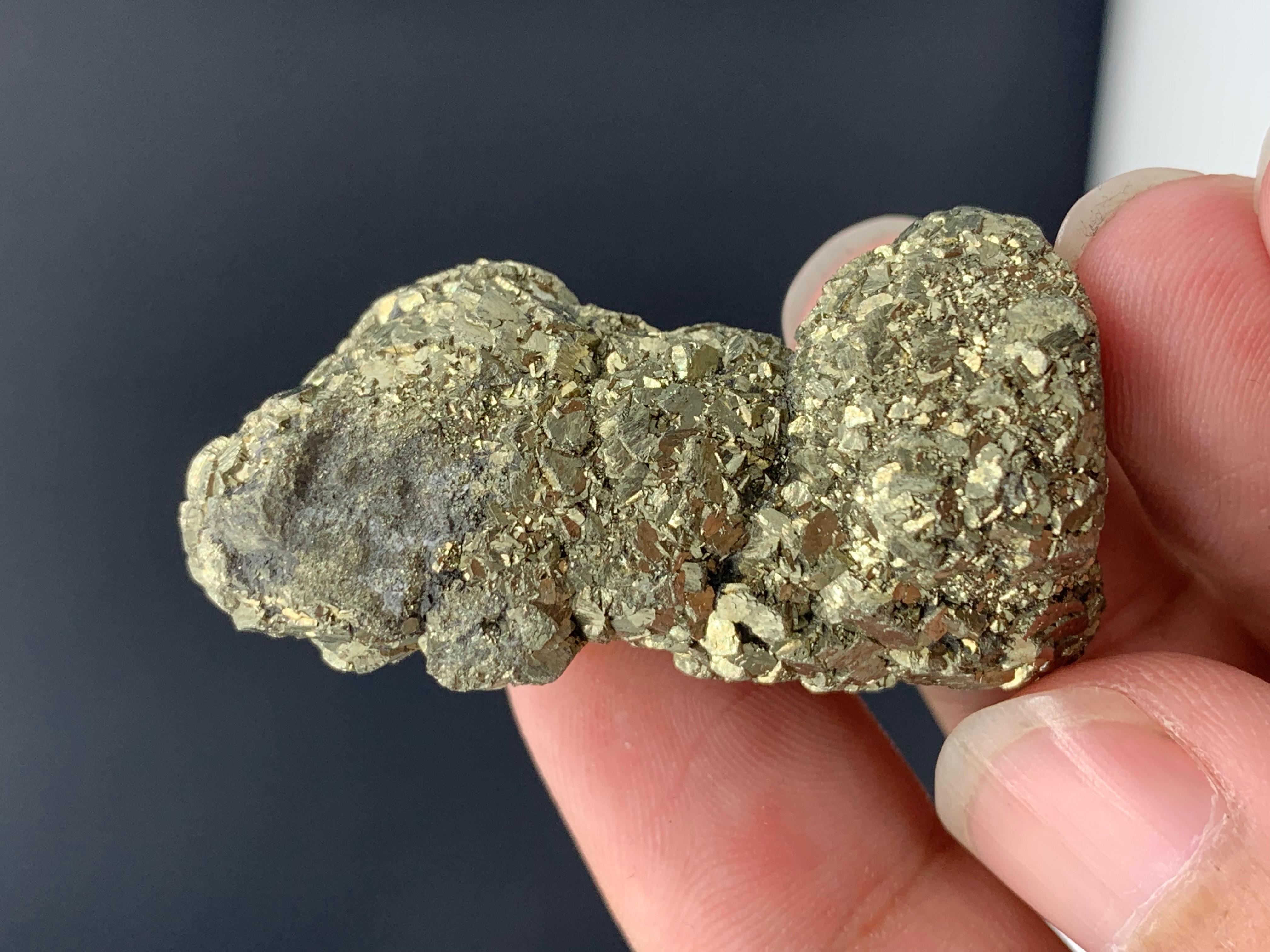 Rock Crystal 41.32 Gram Amazing Pyrite Specimen From Jowzjan Province, Afghanistan  For Sale
