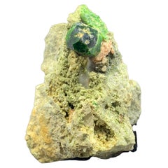 Superbe spécimen de grenat démantoïde du Balochistan, Pakistan, 41,40 grammes 