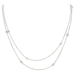 4.15 Carat Diamonds By The Yard Necklace