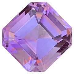 4.15 Carat Natural Loose Amethyst Asscher Shape Gem From Brazil Mine (Améthyste naturelle en vrac de forme asscher de la mine du Brésil)