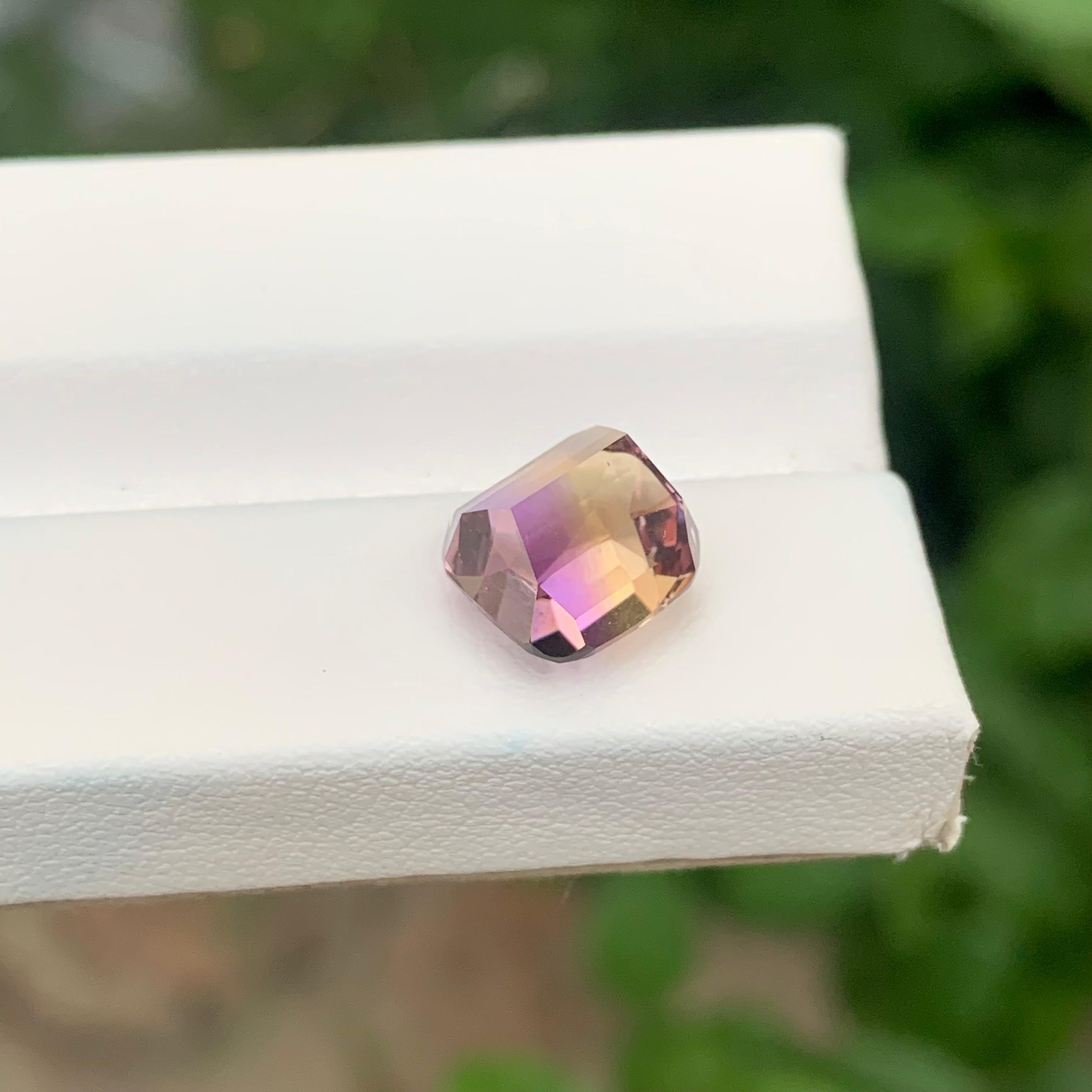4.20 Carat Natural Loose Ametrine Cushion Shape Gemstone For Sale 5