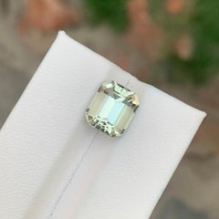 4.15 Carat Natural Loose Heliodor Emerald Shape Gemstone