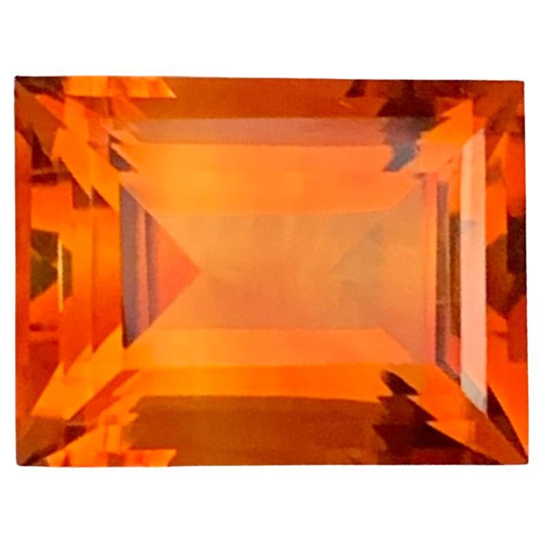 4.15 Carat Natural Loose Madeira Citrine Baguette Shape Gemstone