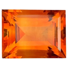 4.15 Carat Natural Loose Madeira Citrine Baguette Shape Gemstone