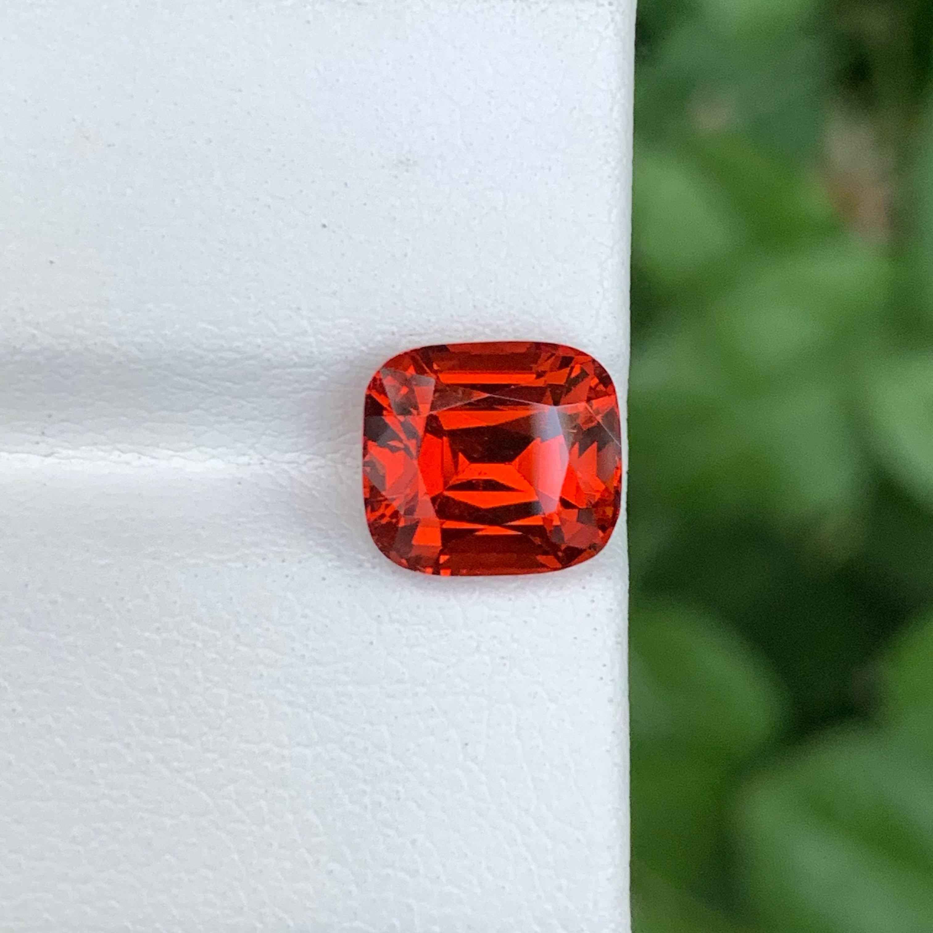 4,15 quilates granate espesartita natural suelto talla cojín piedra preciosa de Tanzania en venta 4