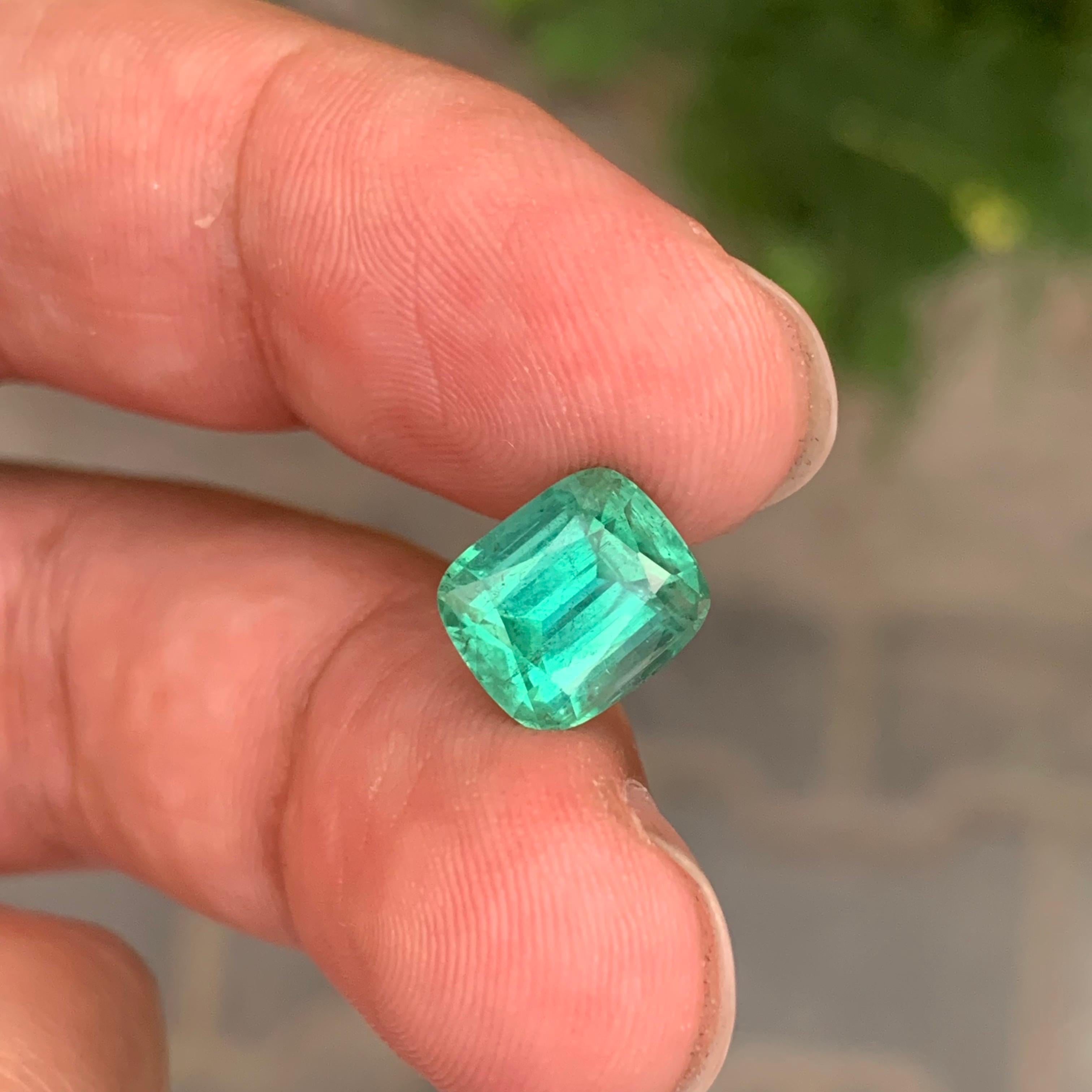 4.15 Carat Natural Mint Green Tourmaline Loose Afghanistan’s Gemstone For Sale 7