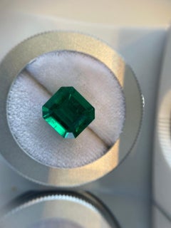 4.15 Carats Grs Certified Colombian Muzo Emerald Cut
