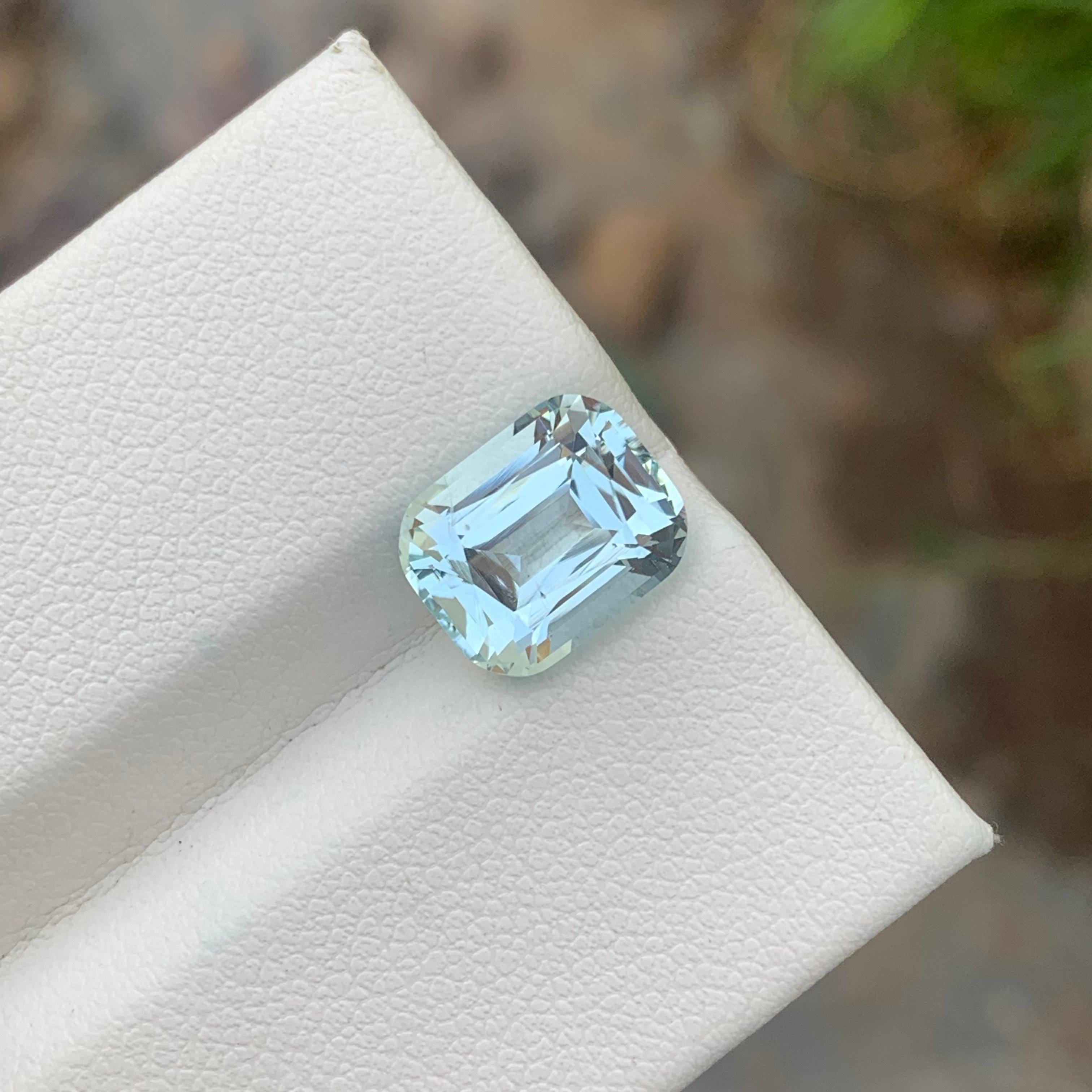 4.15 Carats Unheated Untreated Loose Aquamarine Ring Gem March Birthstone  For Sale 6