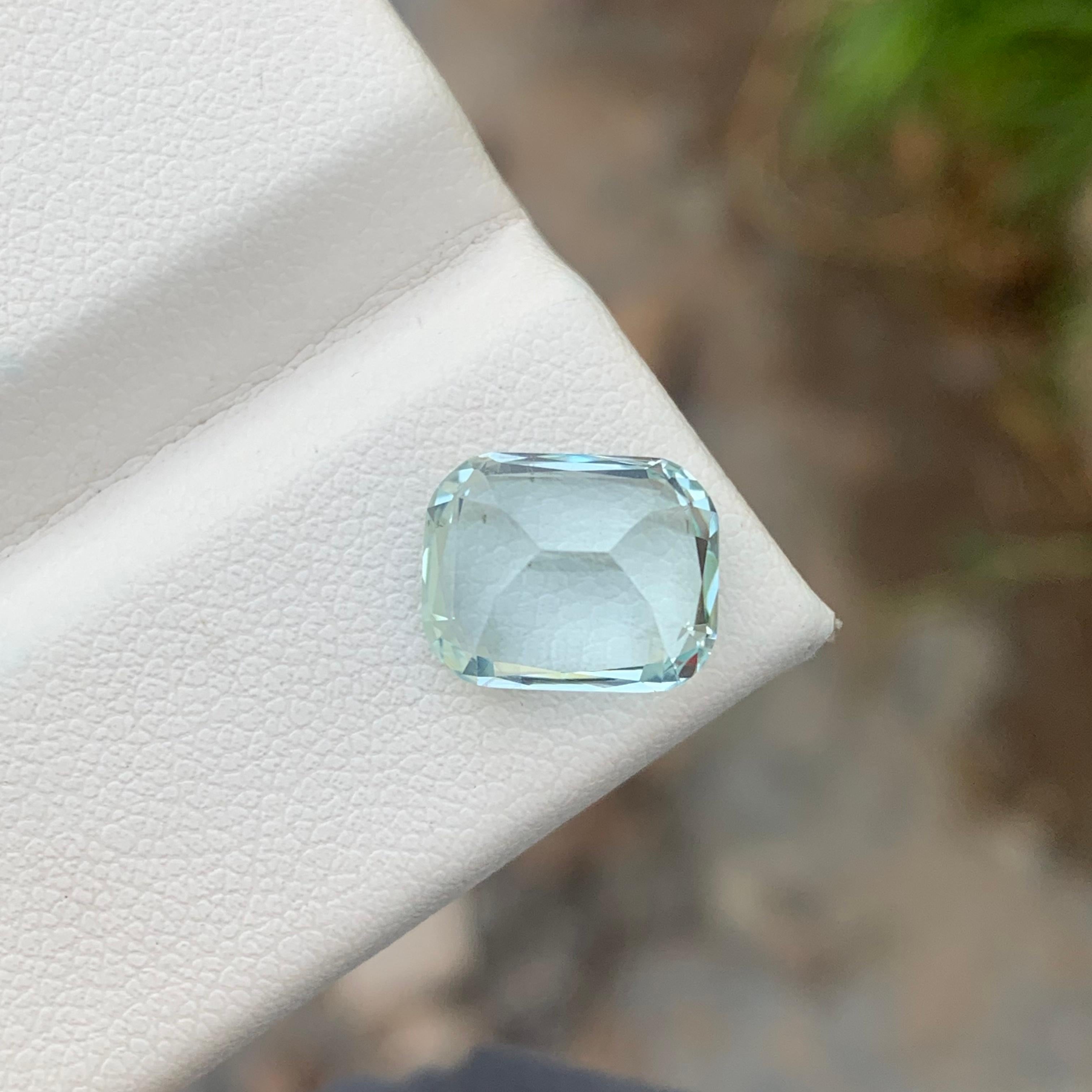 Men's 4.15 Carats Unheated Untreated Loose Aquamarine Ring Gem March Birthstone  For Sale