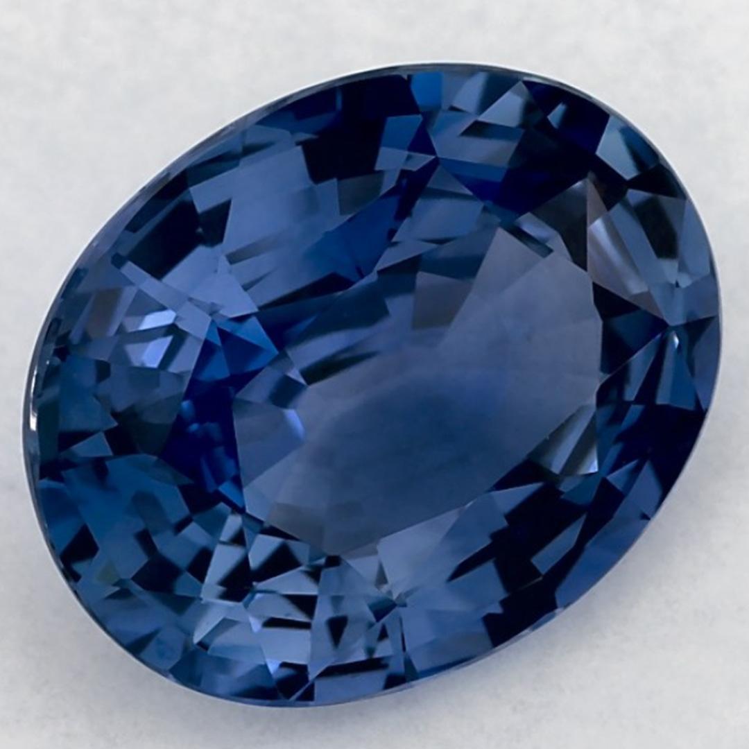 4.15 qt Zafiro Azul Oval Gema Suelta Corte oval en venta