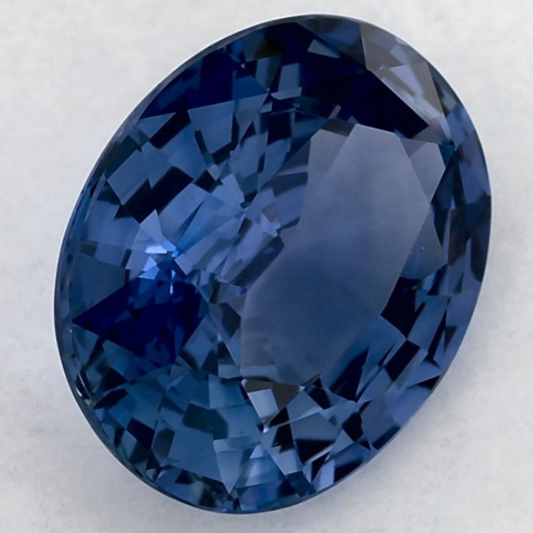 4.15 qt Zafiro Azul Oval Gema Suelta en venta 2