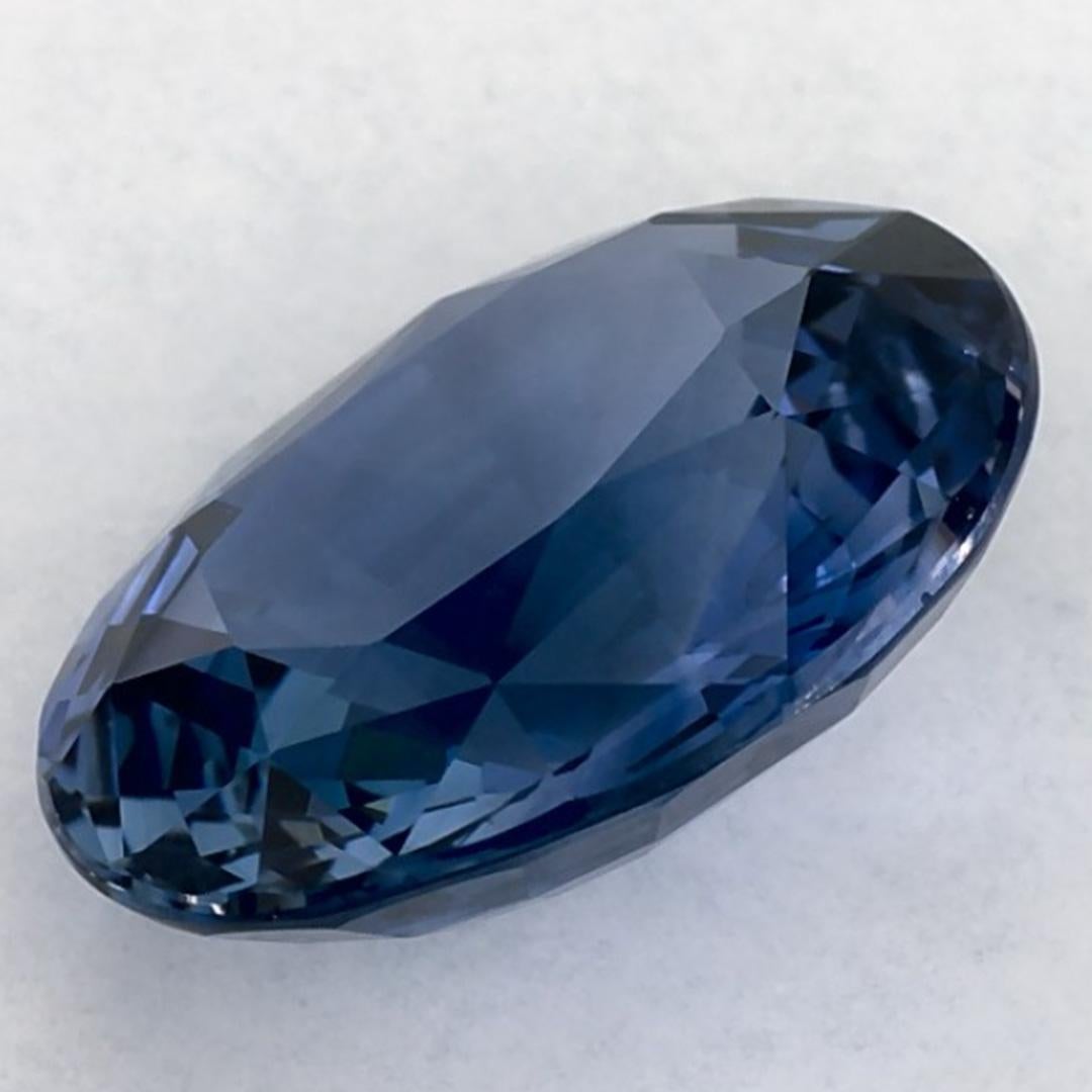4.15 qt Zafiro Azul Oval Gema Suelta en venta 3