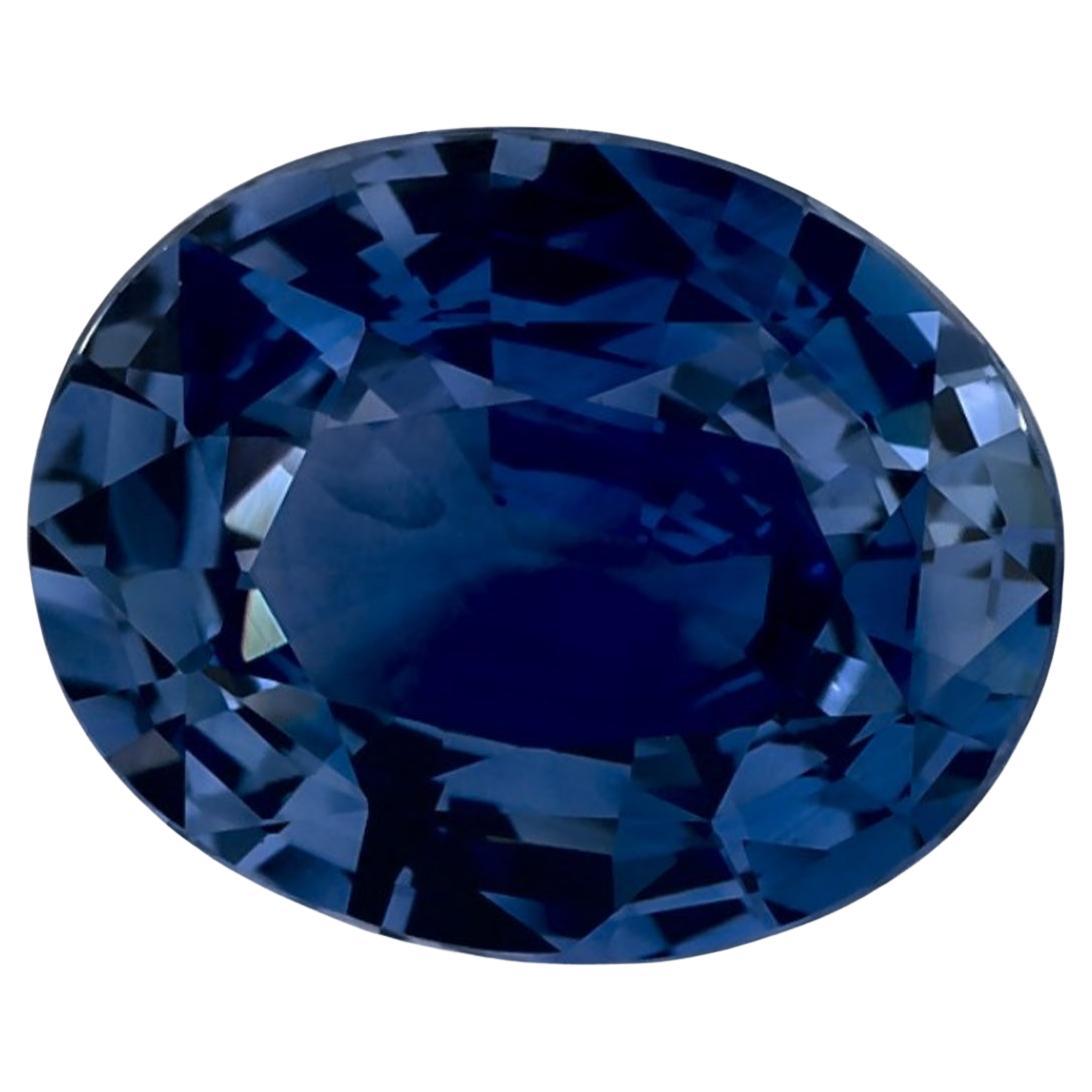 4.15 carati di zaffiro blu ovale sfuso