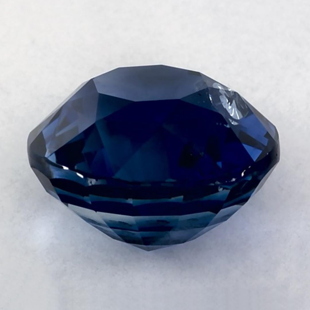 4.15 carati di zaffiro blu rotondo sfuso In condizioni Nuovo in vendita a Fort Lee, NJ