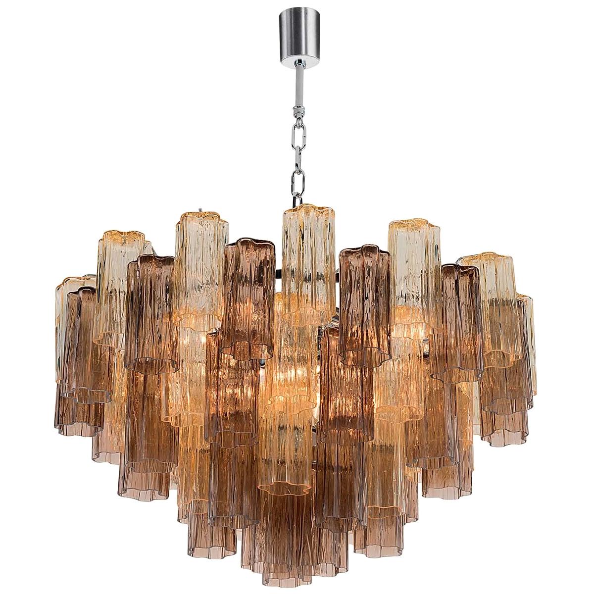 4150/S90 Colored Glass Chandelier