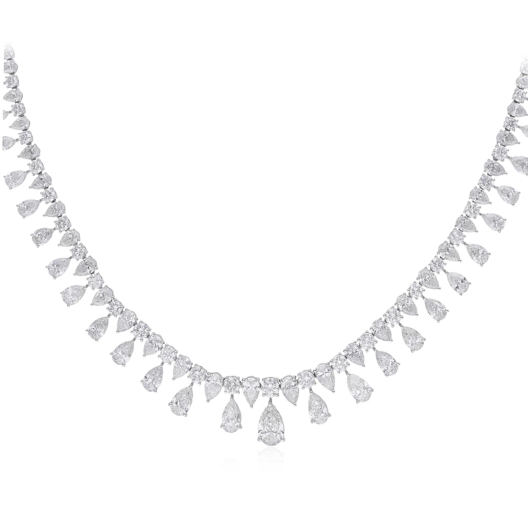 Handcrafted with precision and passion by skilled artisans, this necklace is a true testament to the artistry and craftsmanship of fine jewelry making. Every facet is polished to perfection, ensuring a flawless finish that exudes luxury and