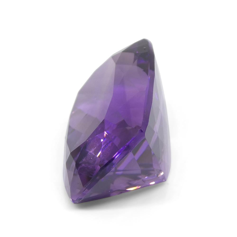 41.54ct Cushion Purple Amethyst from Uruguay For Sale 7