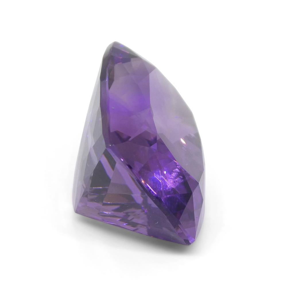 41.54ct Cushion Purple Amethyst from Uruguay In New Condition For Sale In Toronto, Ontario