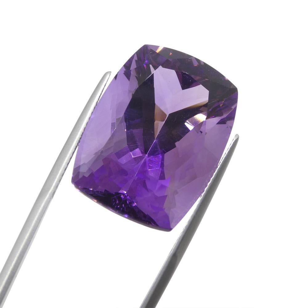 41.54ct Cushion Purple Amethyst from Uruguay For Sale 3