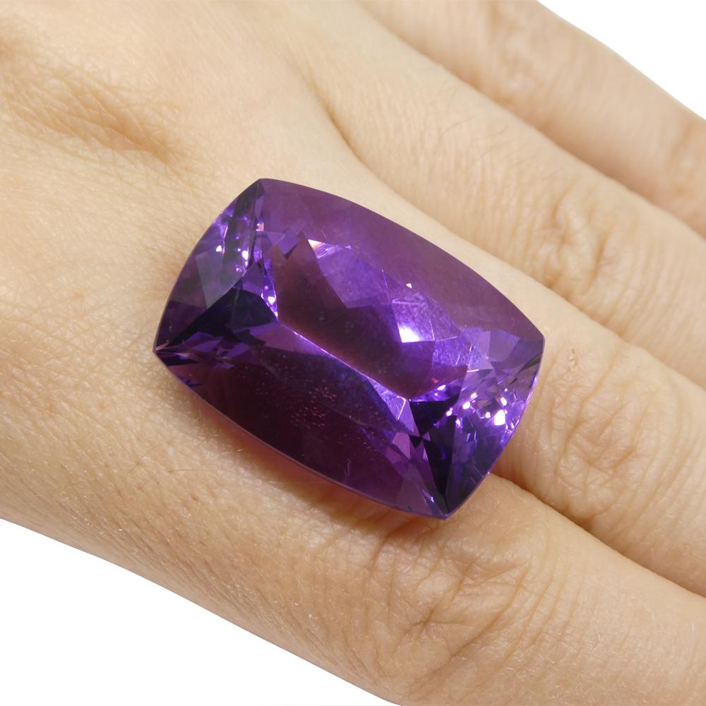 41.54ct Cushion Purple Amethyst from Uruguay For Sale 4
