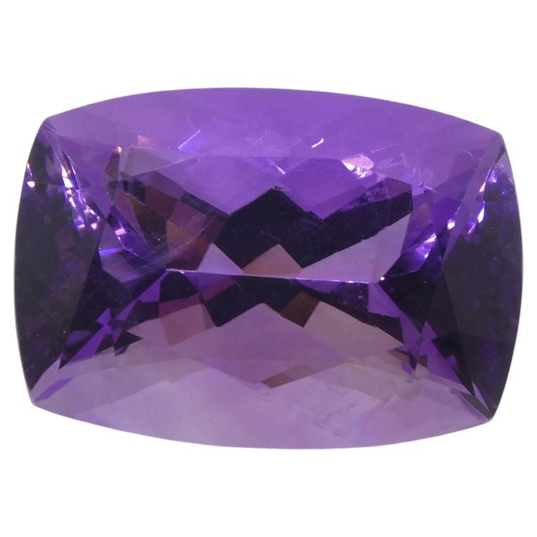 41.54ct Cushion Purple Amethyst from Uruguay For Sale