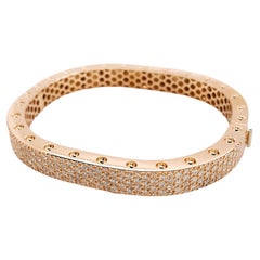 Bracelet en or rose 18 carats avec diamants PAVÉ de 4,16 carats, par Novel Collection 