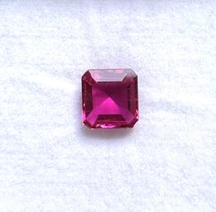 4.16 Carats Rubellite Tourmaline Octa Faceted Cut stone Top Quality Natural gem