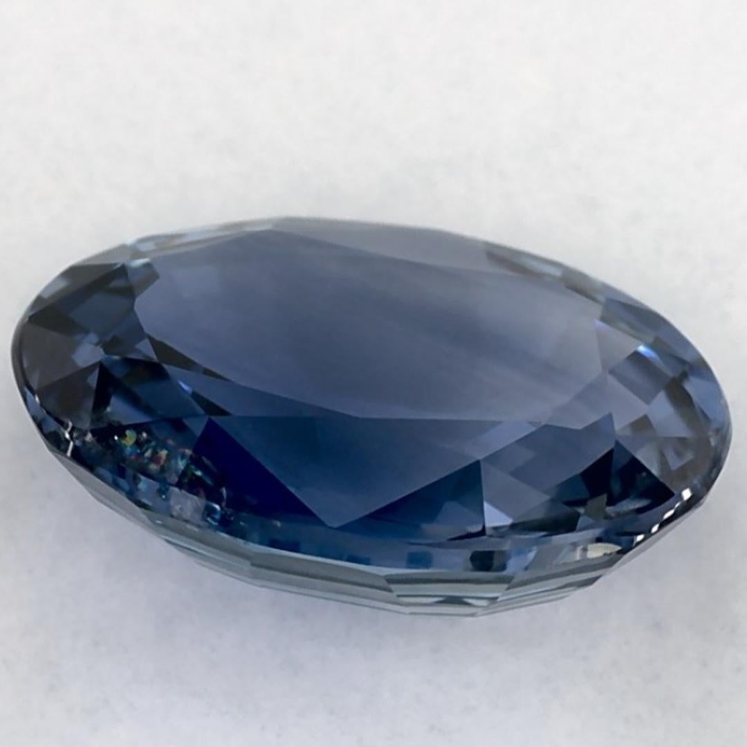 4.16 carati di zaffiro blu ovale sfuso In condizioni Nuovo in vendita a Fort Lee, NJ