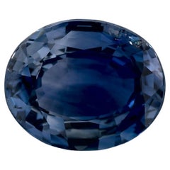4.16 Ct Blue Sapphire Oval Loose Gemstone