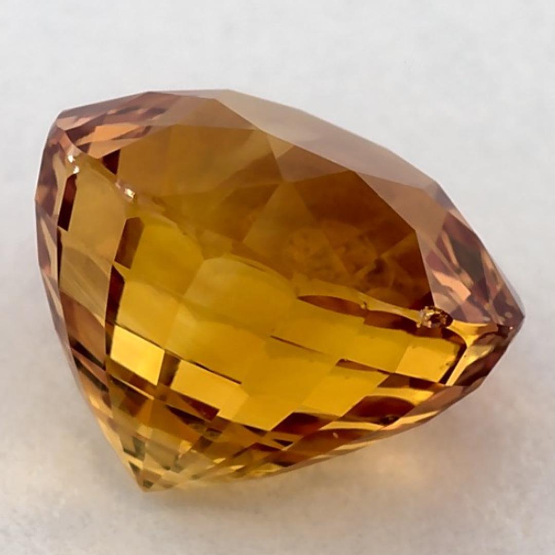 4.16 Ct Yellow Sapphire Round Loose Gemstone (pierre précieuse en vrac) en vente 1