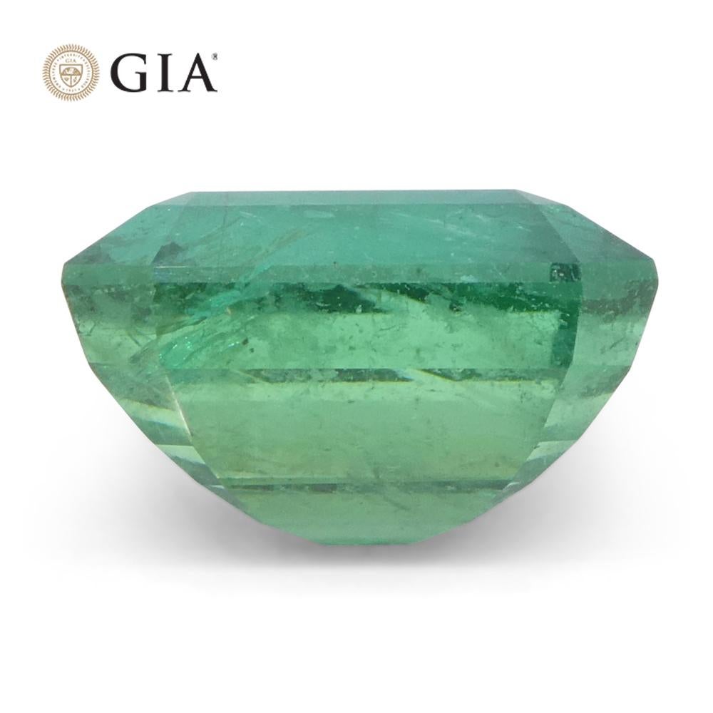 Achteckiger grüner Smaragd im Smaragdschliff, 4,16 Karat, GIA-zertifizierter Zambia (F2) im Angebot 4