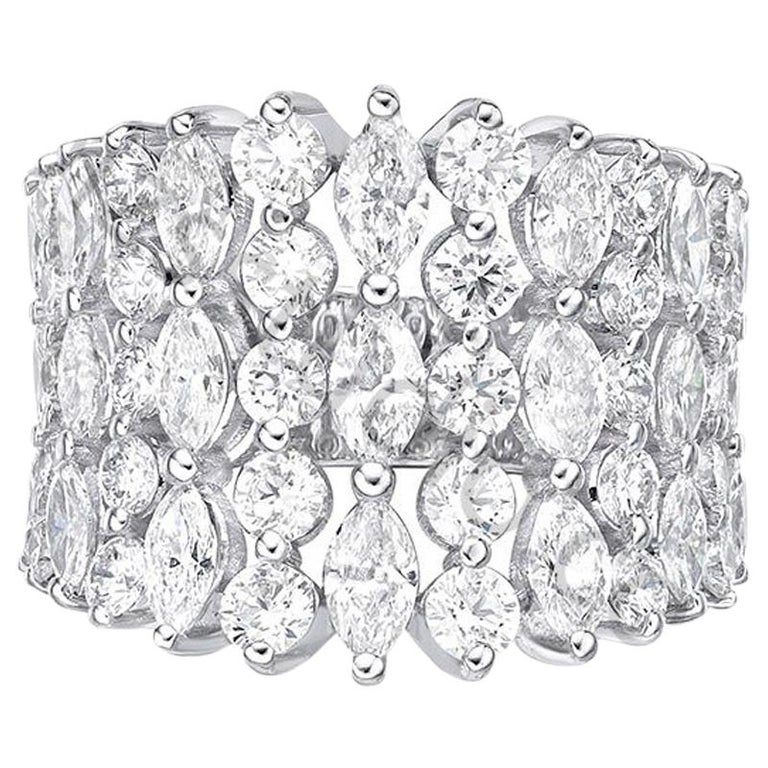 417 Carat Diamond Ring Hrd Certified Diamond Marquise E F Color